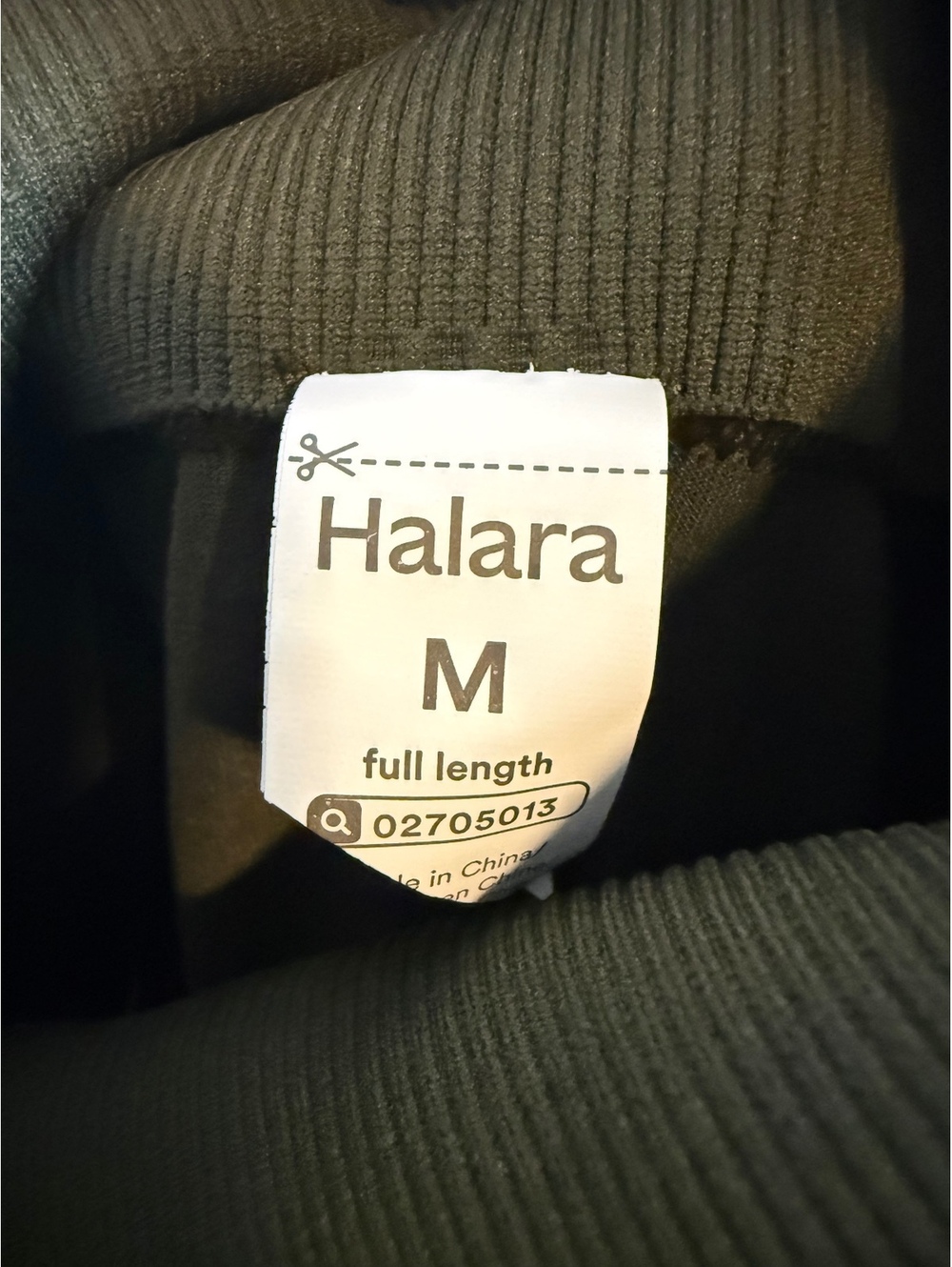 Halara Seamless Flow Mid Rise Tummy Control Leggings Olive Green Size Medium - Picture 5 of 6